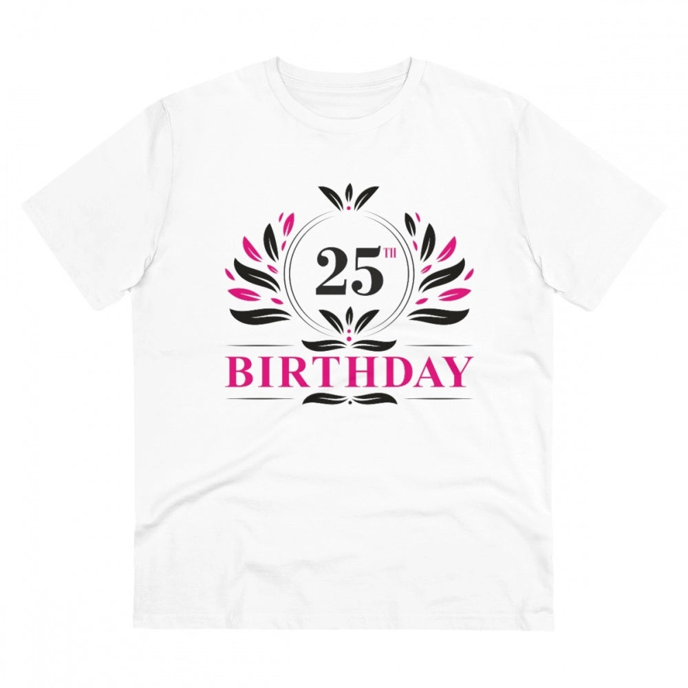 Men's PC Cotton 25th Birthday Printed T-Shirt