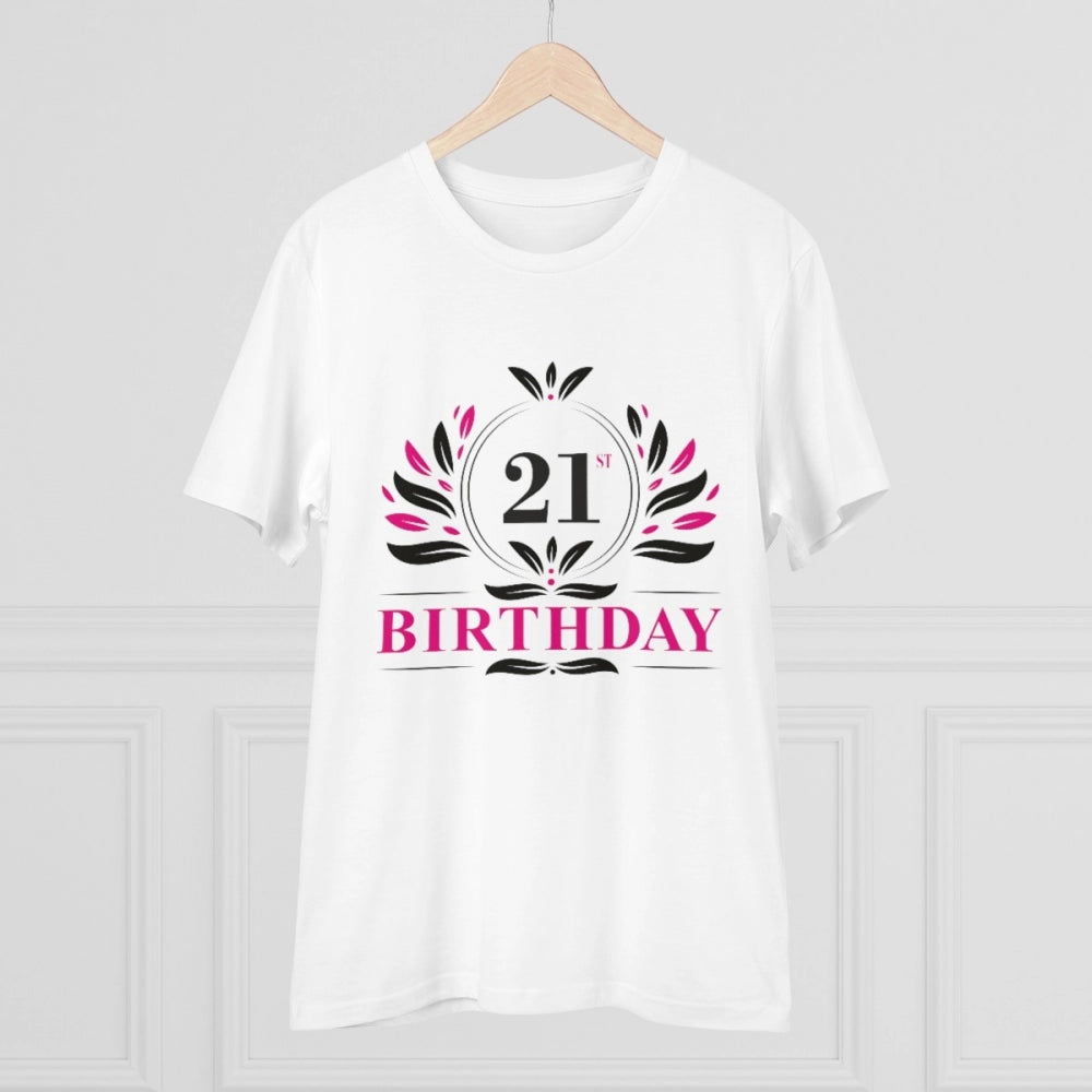 Men's PC Cotton 21st Birthday Printed T-Shirt