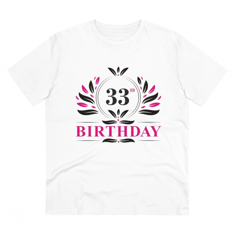 Men's PC Cotton 33rd Birthday Printed T-Shirt