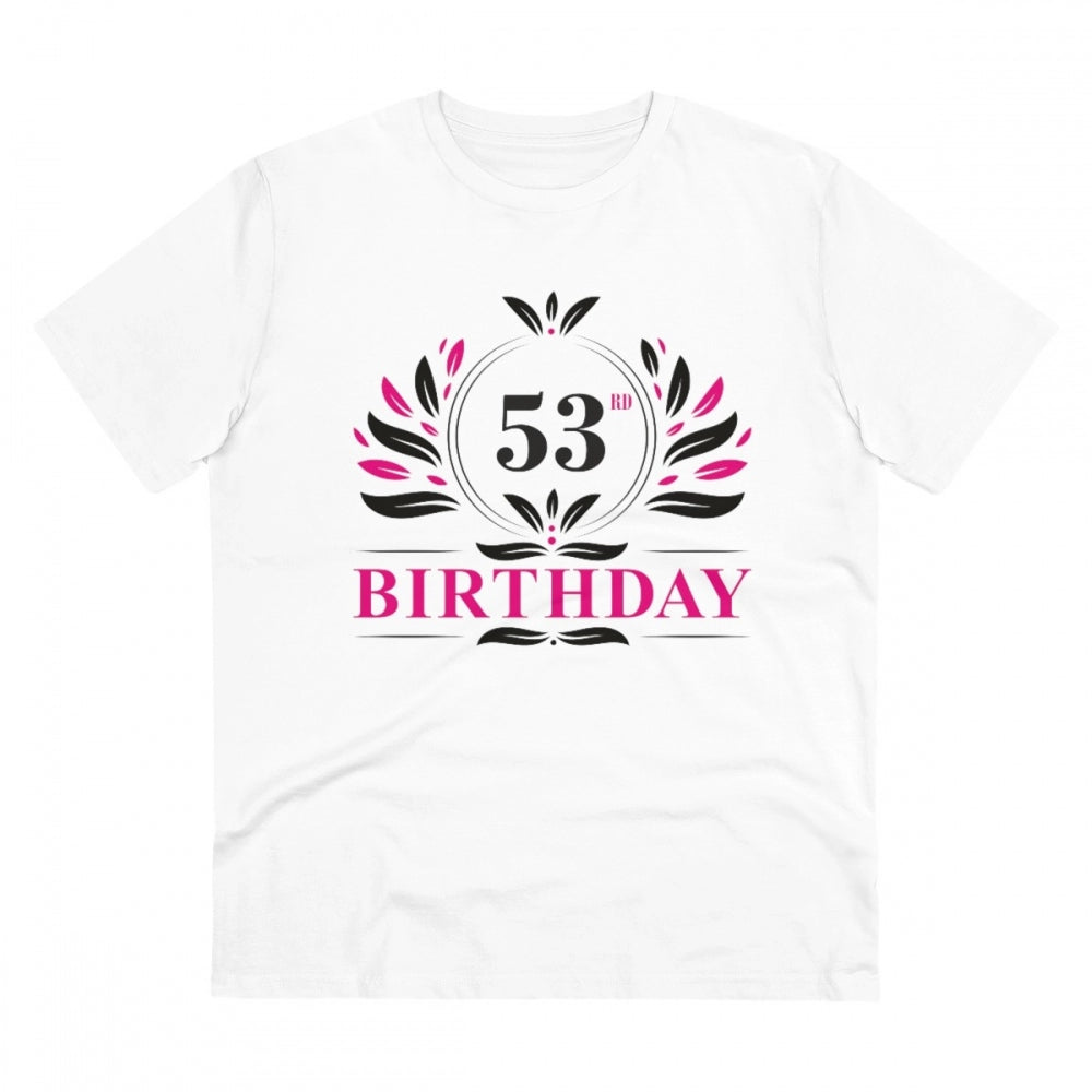 Men's PC Cotton 53rd Birthday Printed T-Shirt