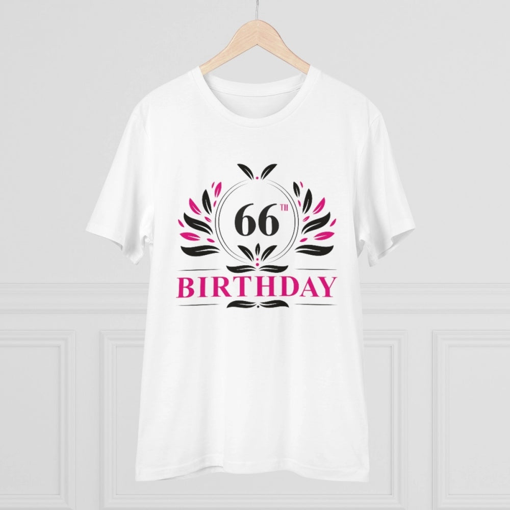 Men's PC Cotton 66th Birthday Printed T-Shirt