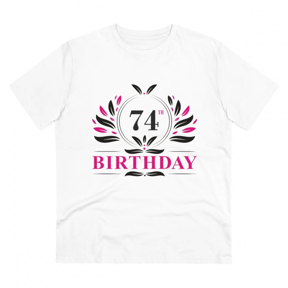 Men's PC Cotton 74th Birthday Printed T-Shirt