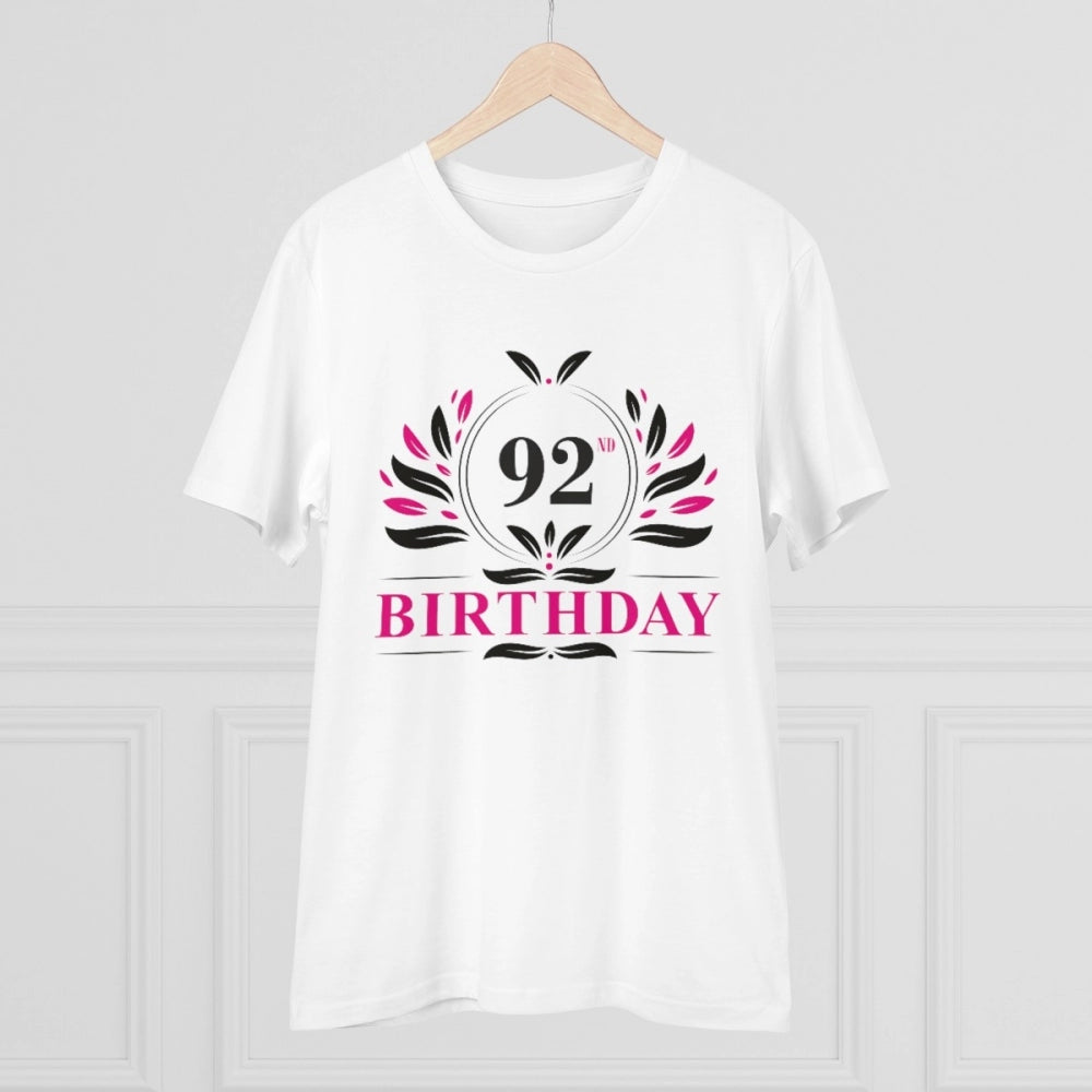 Men's PC Cotton 92nd Birthday Printed T-Shirt