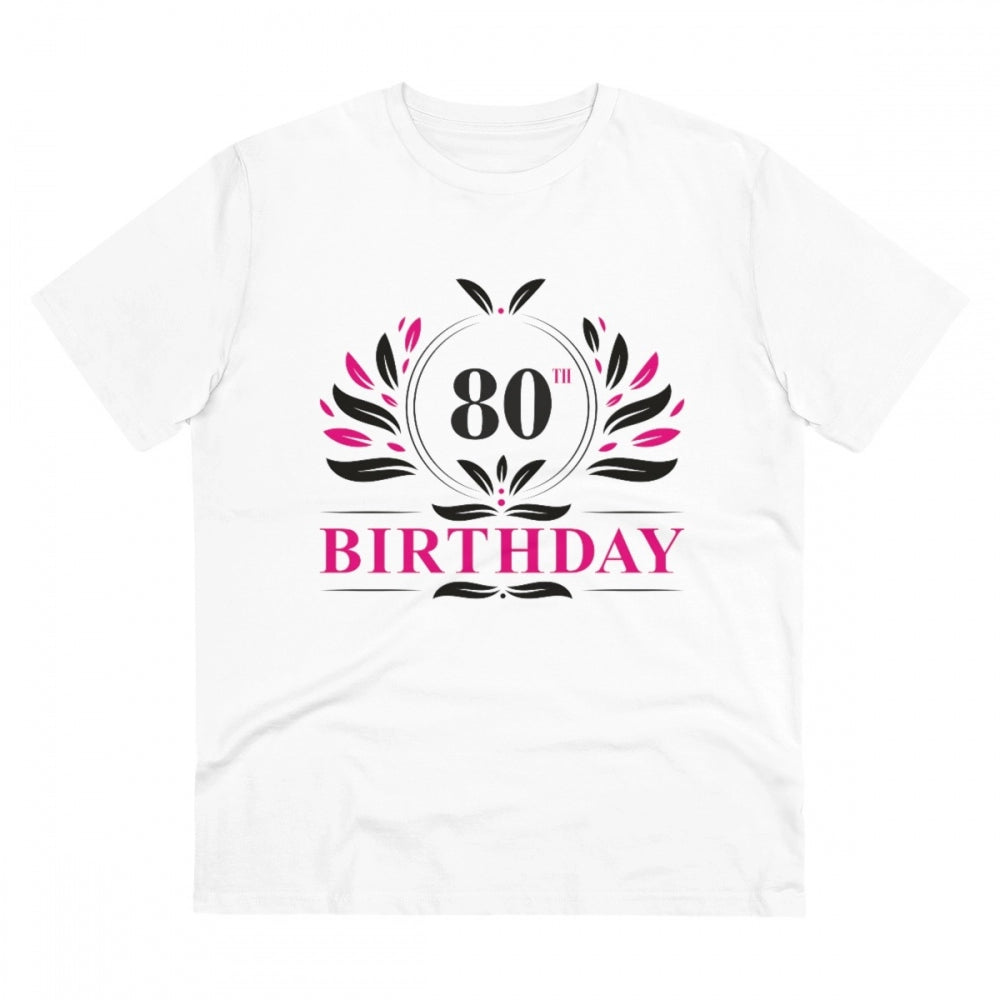 Men's PC Cotton 80th Birthday Printed T-Shirt
