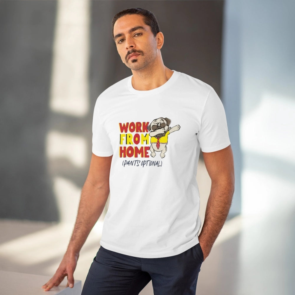 Men's PC Cotton Work From Home Desing Printed T · 44_L