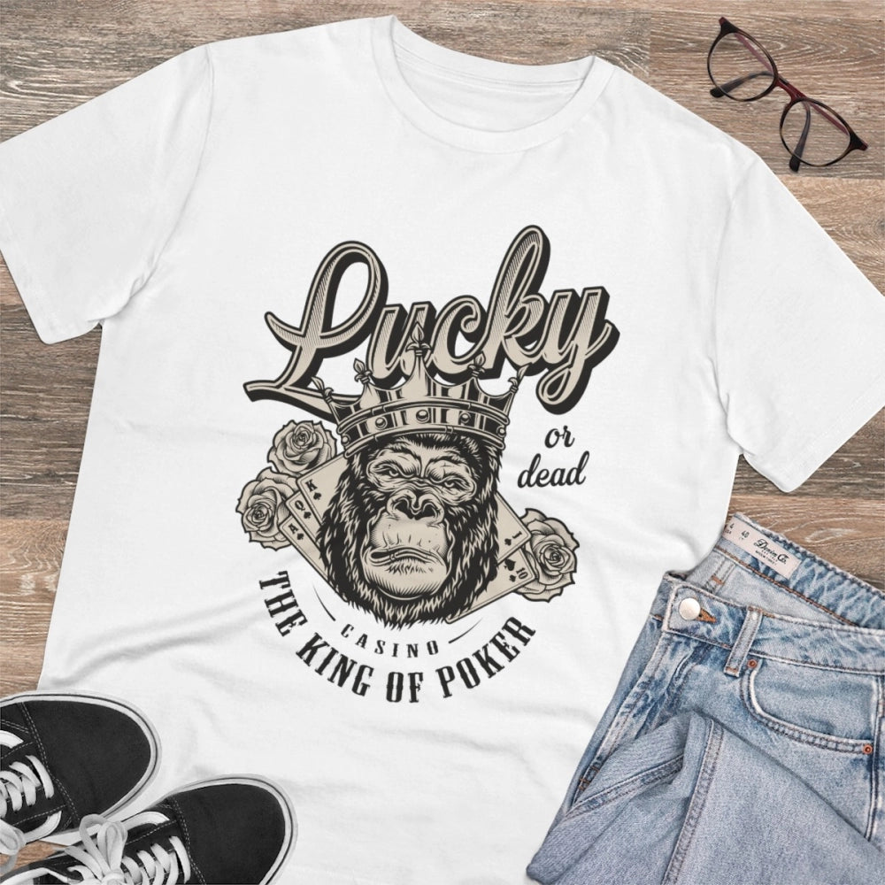 Men's PC Cotton Gorila Desing Printed T-Shirt · 48_L
