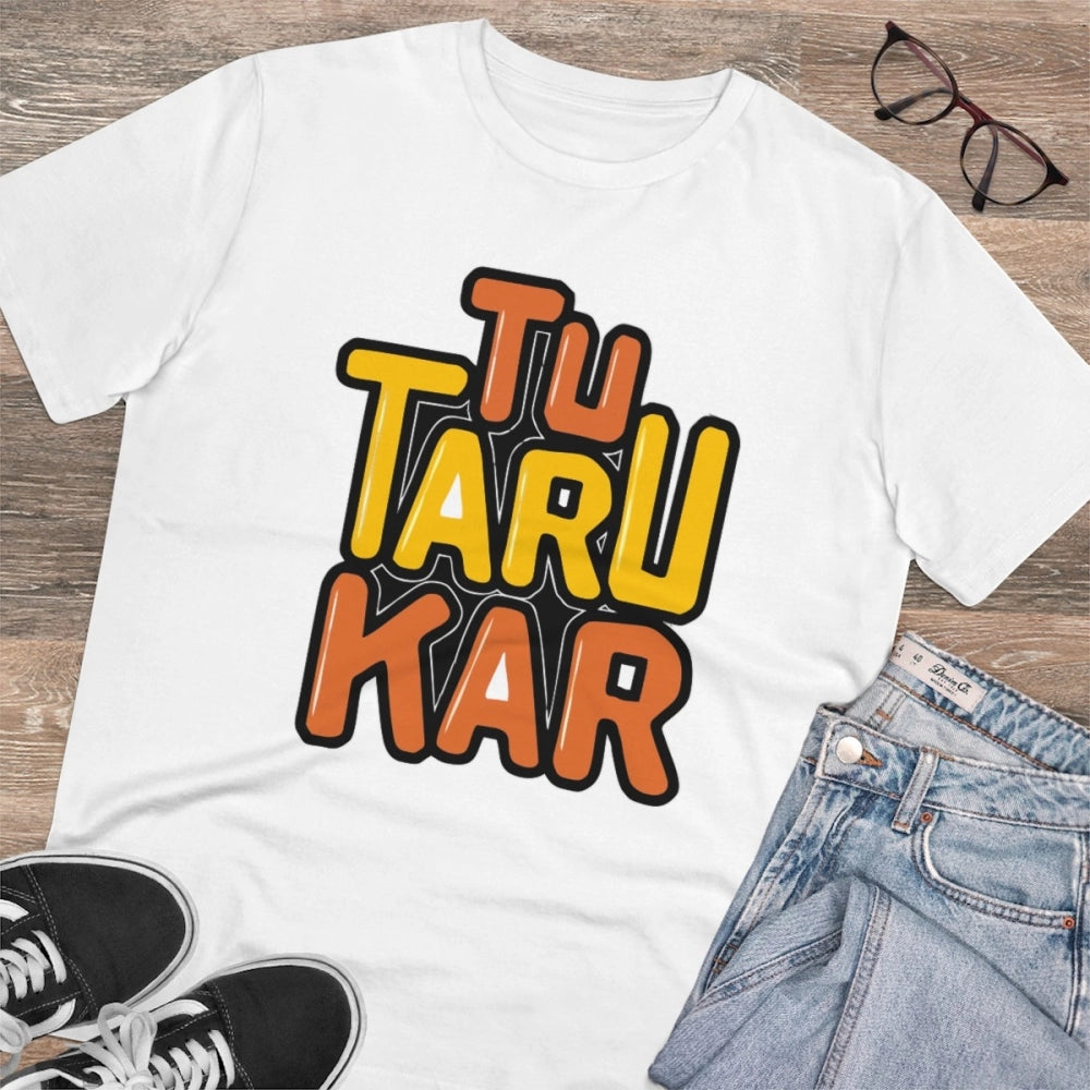 Men's PC Cotton Tu Taru Kar Printed T-Shirt