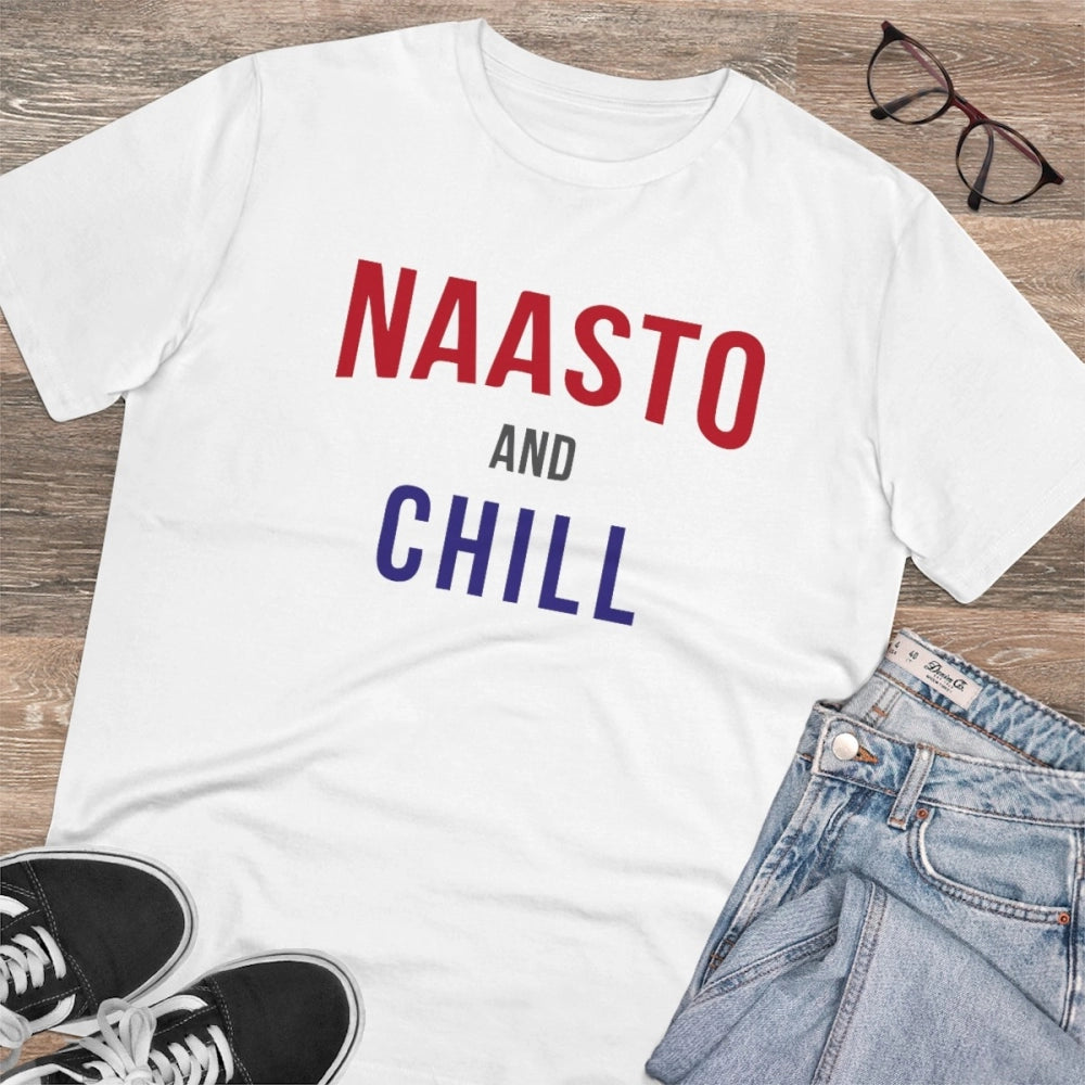 Men's PC Cotton Nasto And Chill Printed T-Shirt · 63_L