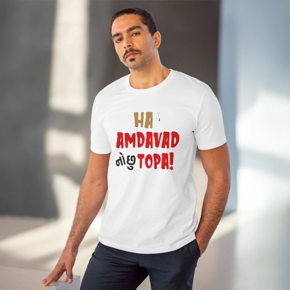 Men's PC Cotton Ha Amdavad No Chu Topa Printed