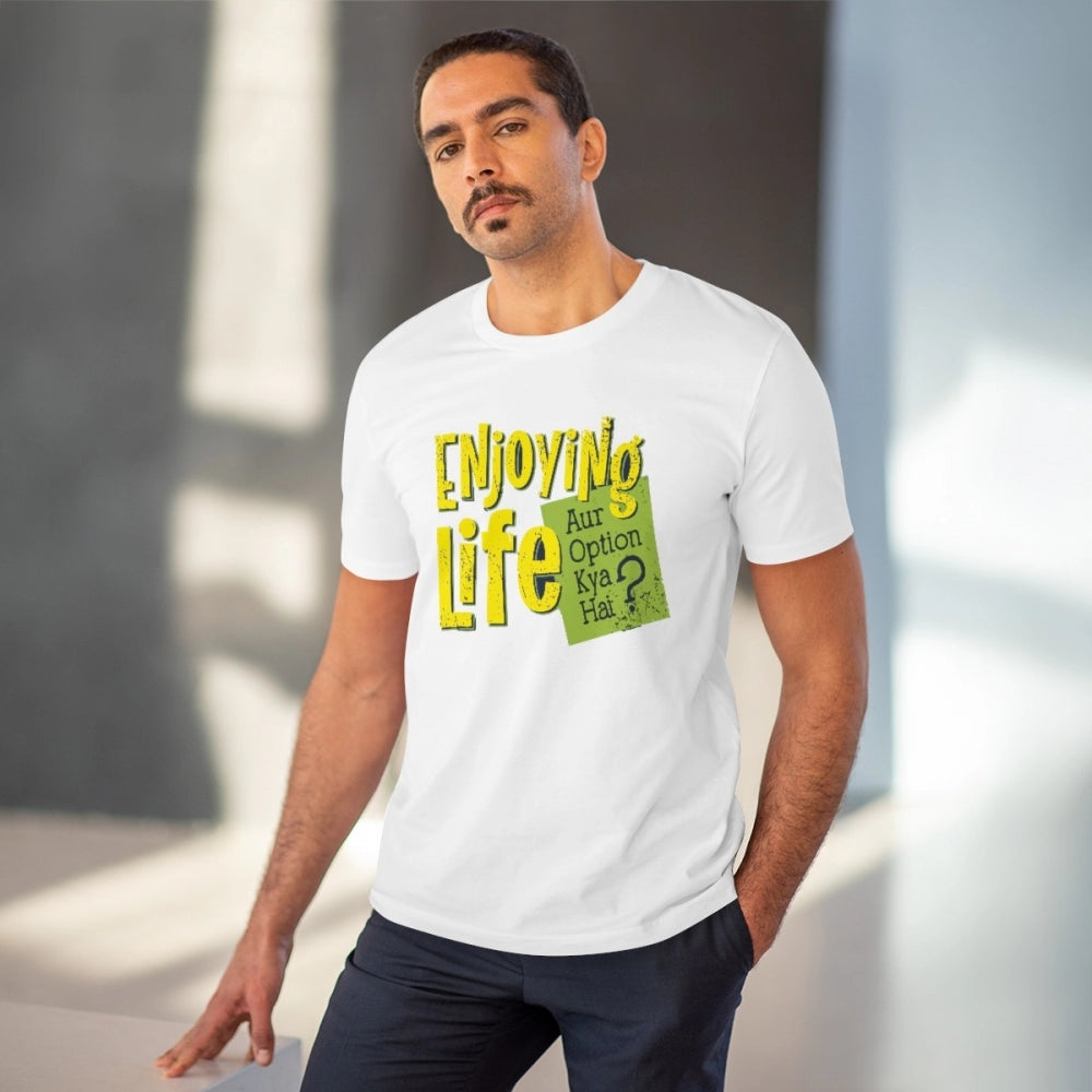 Men's PC Cotton Enjoying Life Printed T-Shirt