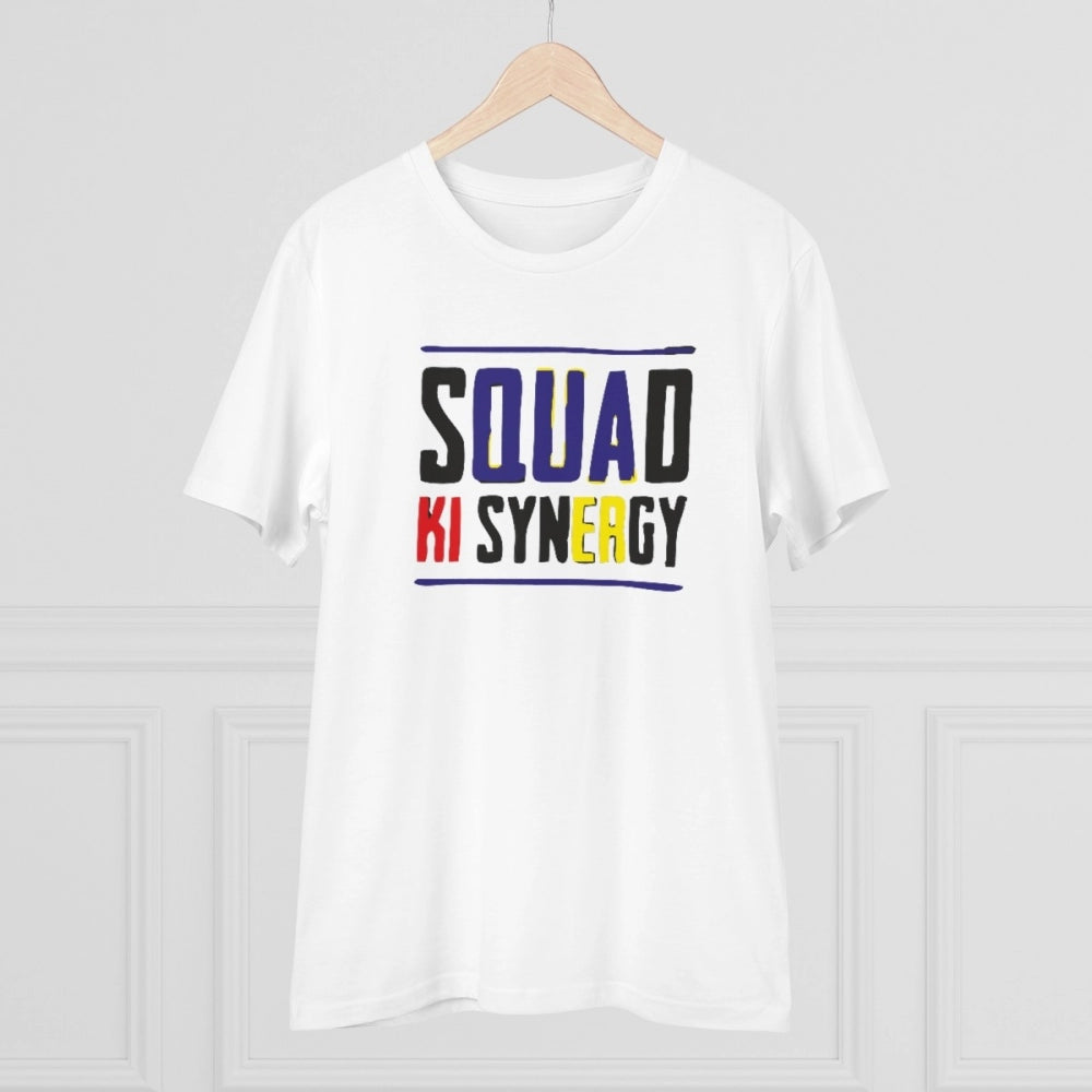 Men's PC Cotton Squed Ki Syneagy Printed T-Shirt