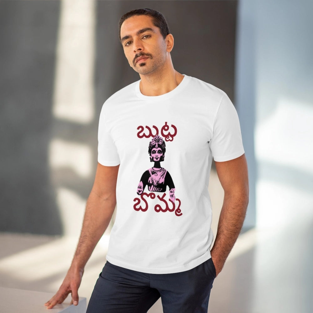 Men's PC Cotton Telugu Desing Printed T-Shirt · 71_L