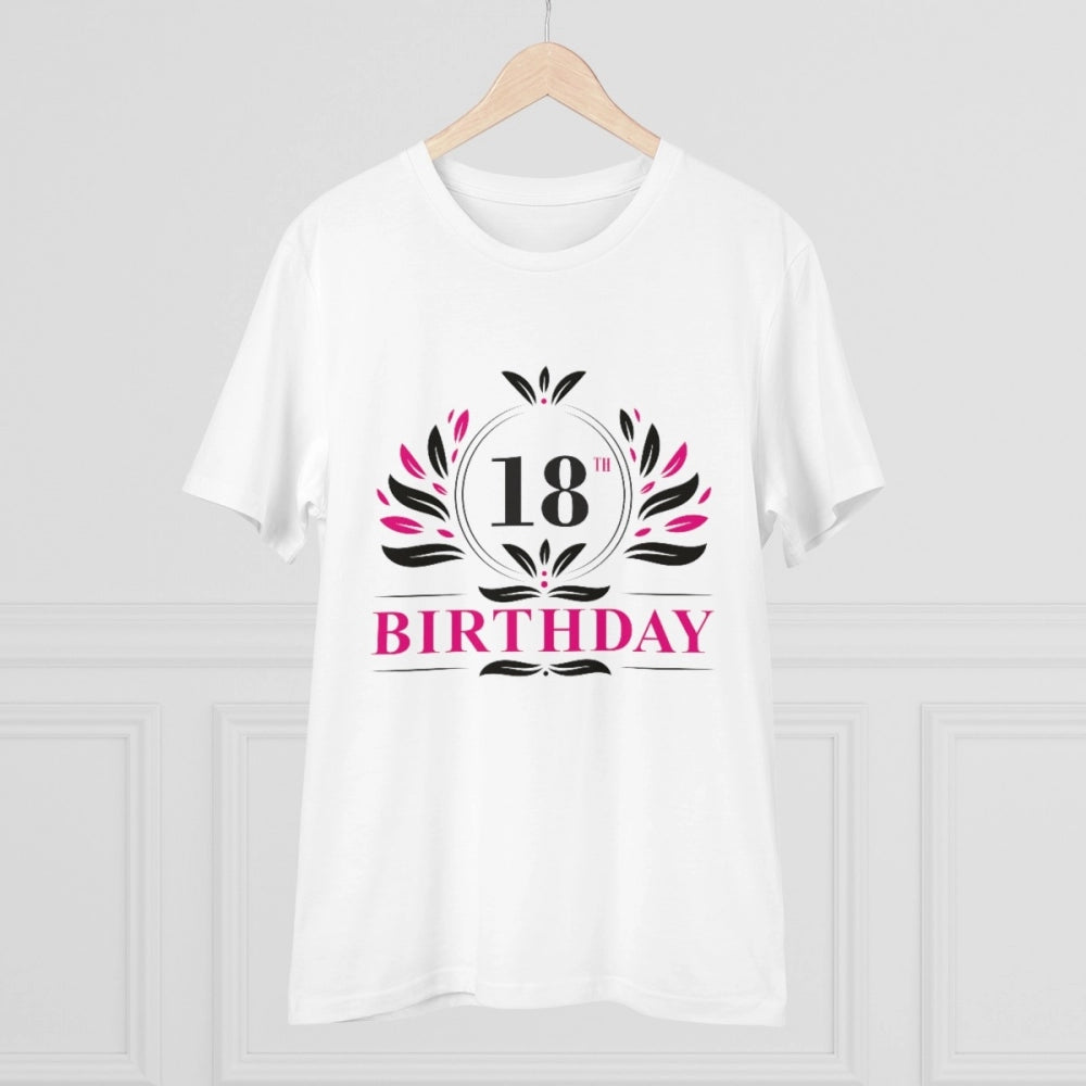 Men's PC Cotton 18th Birthday Printed T-Shirt