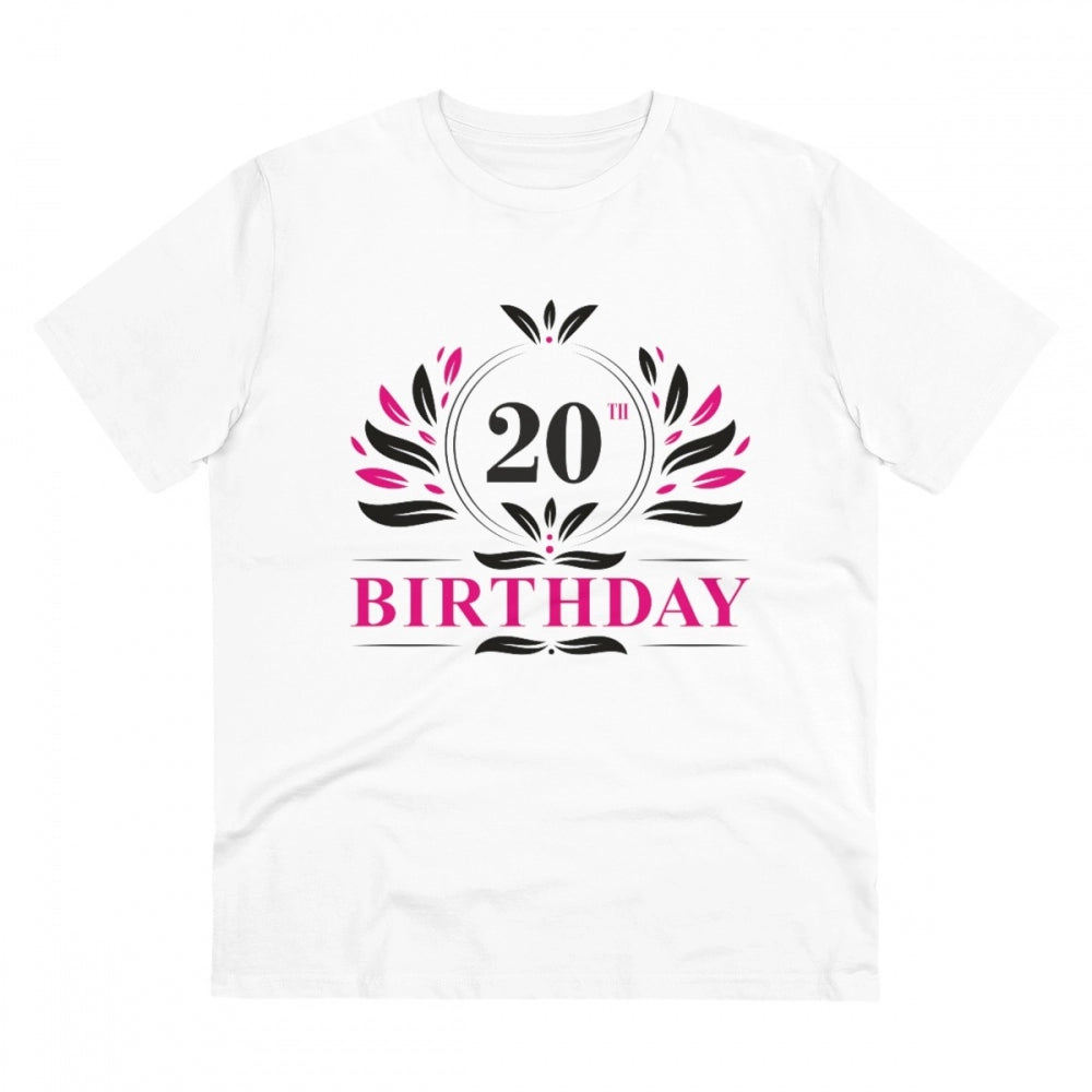 Men's PC Cotton 20th Birthday Printed T-Shirt