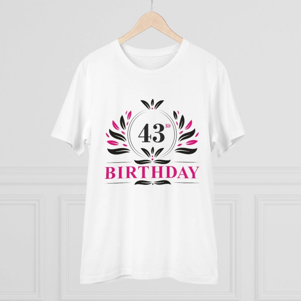 Men's PC Cotton 43rd Birthday Printed T-Shirt