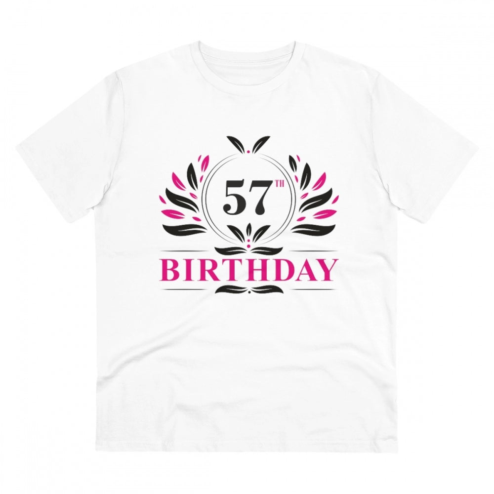 Men's PC Cotton 57th Birthday Printed T-Shirt