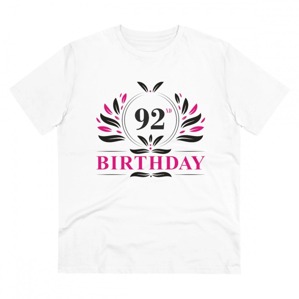 Men's PC Cotton 92nd Birthday Printed T-Shirt