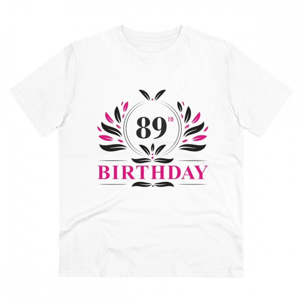 Men's PC Cotton 89th Birthday Printed T-Shirt