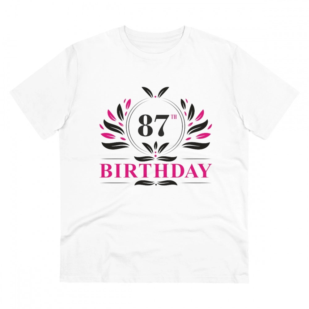 Men's PC Cotton 87th Birthday Printed T-Shirt