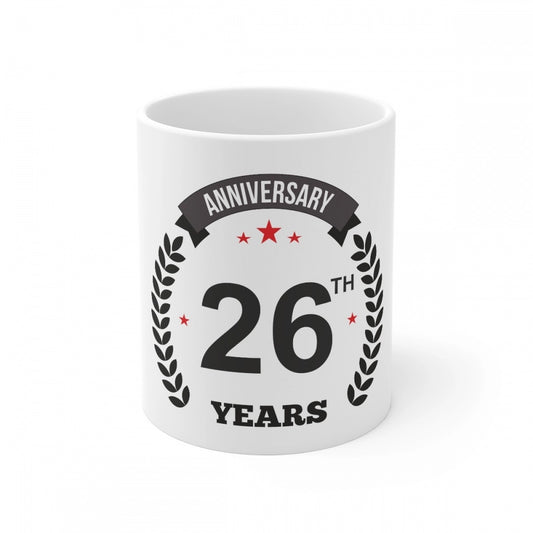 Ceramic 26th Anniversary Printed Coffee Mug
