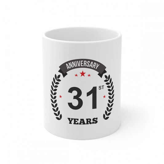 Ceramic 31st Anniversary Printed Coffee Mug