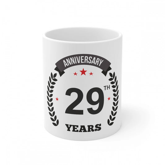 Ceramic 29th Anniversary Printed Coffee Mug