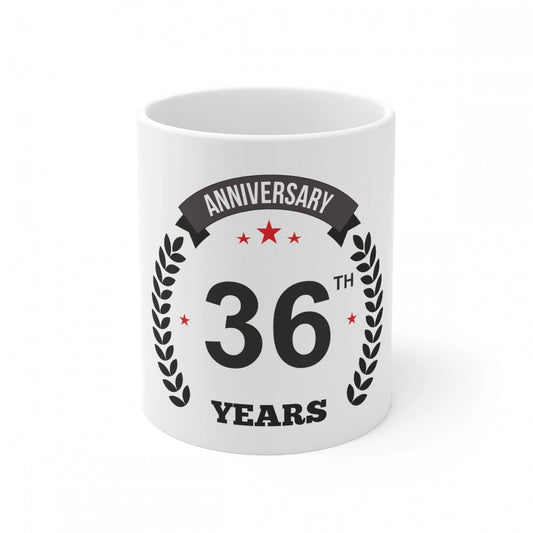 Ceramic 36th Anniversary Printed Coffee Mug