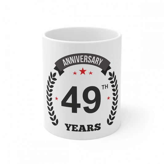 Ceramic 49th Anniversary Printed Coffee Mug