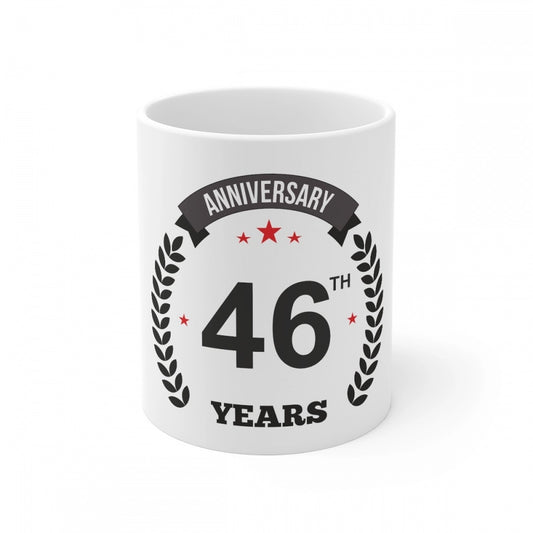 Ceramic 46th Anniversary Printed Coffee Mug