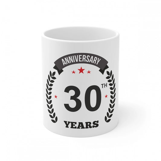 Ceramic 30th Anniversary Printed Coffee Mug