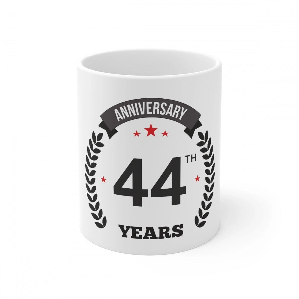Ceramic 44th Anniversary Printed Coffee Mug
