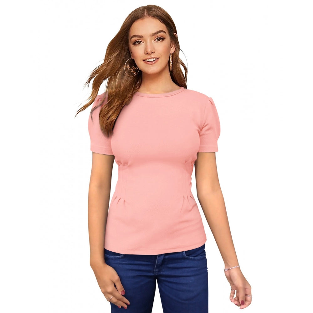 Women's Western Wear Hosiery T Shirts — Peach · ch_L