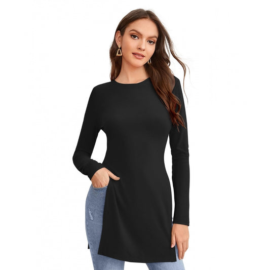 Women's Western Wear Hosiery T Shirts — Black
