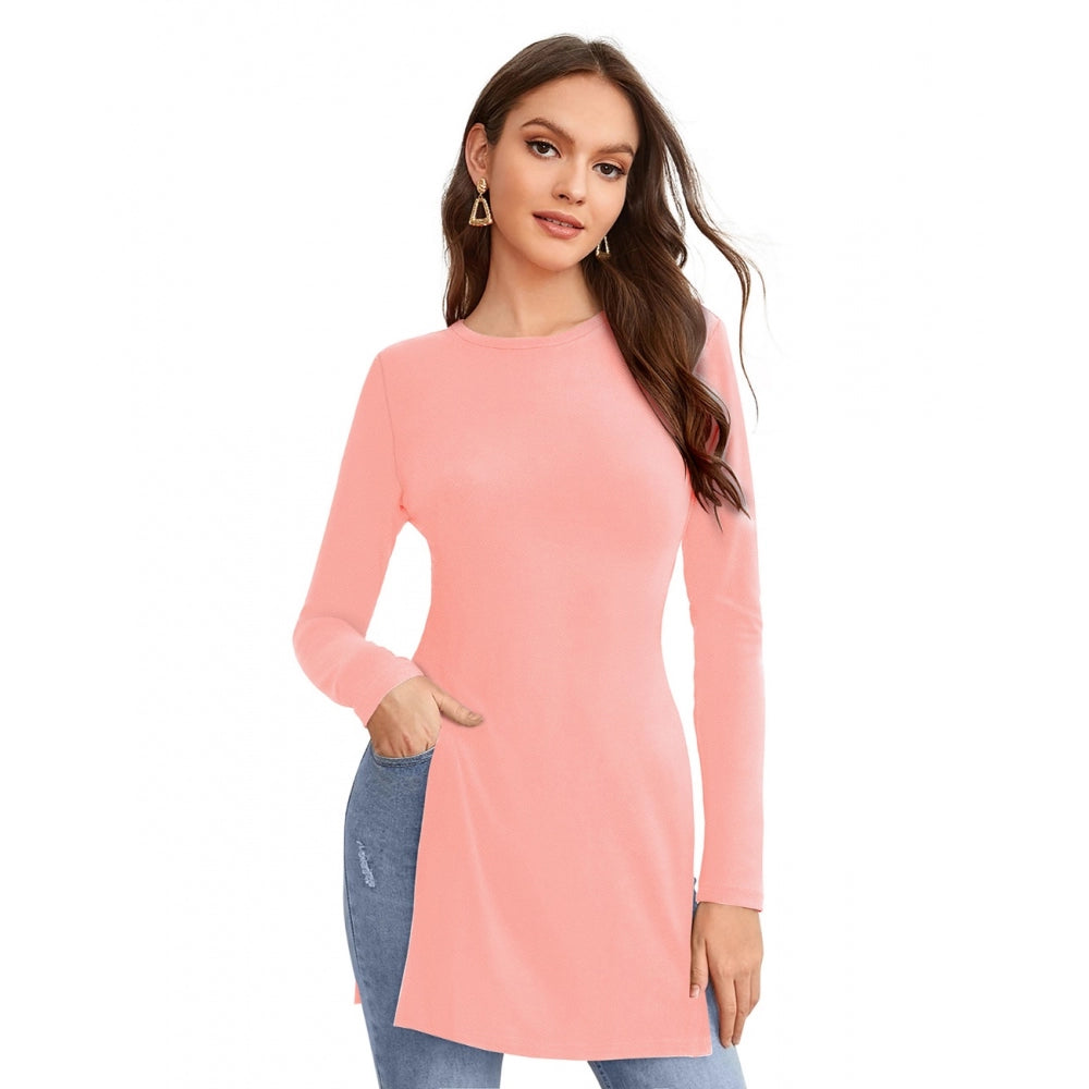 Women's Western Wear Hosiery T Shirts — Peach · ch_L