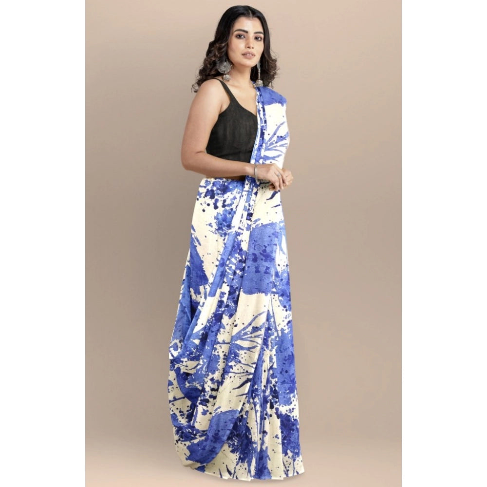 Women's Joya Silk Saree — Blue