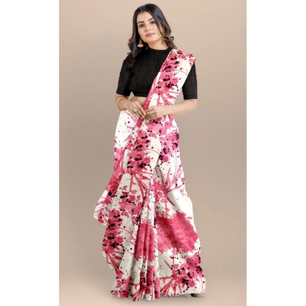 Women's Joya Silk Saree — Pink