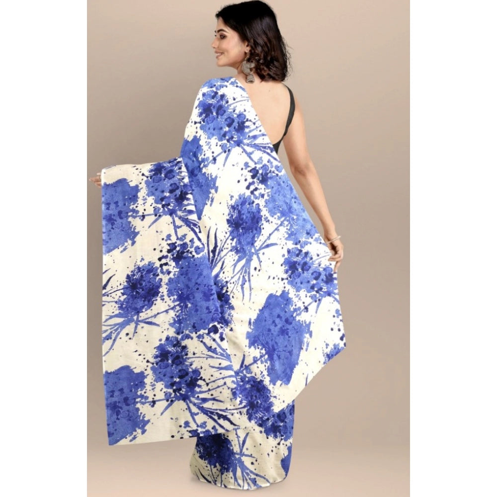 Women's Joya Silk Saree — Blue