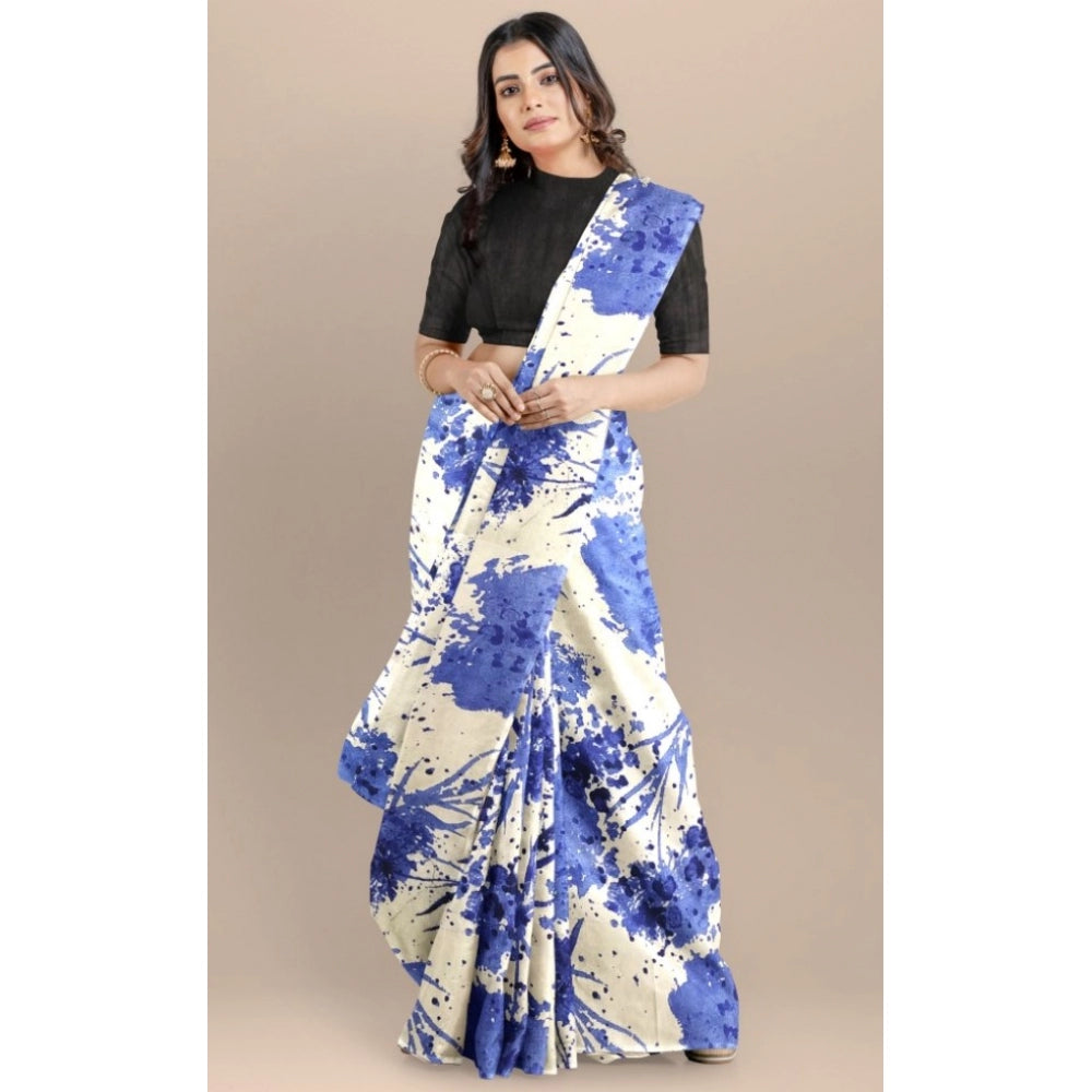 Women's Joya Silk Saree — Blue