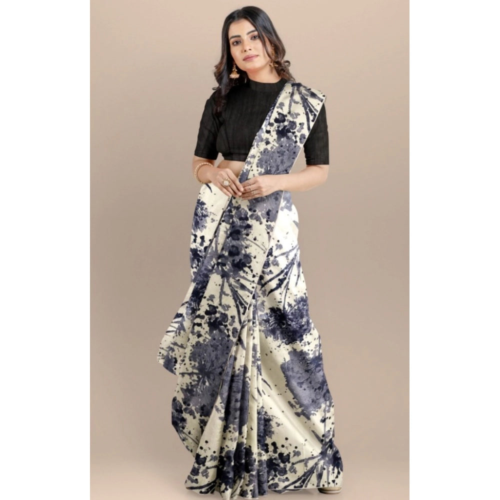 Women's Joya Silk Saree — Black