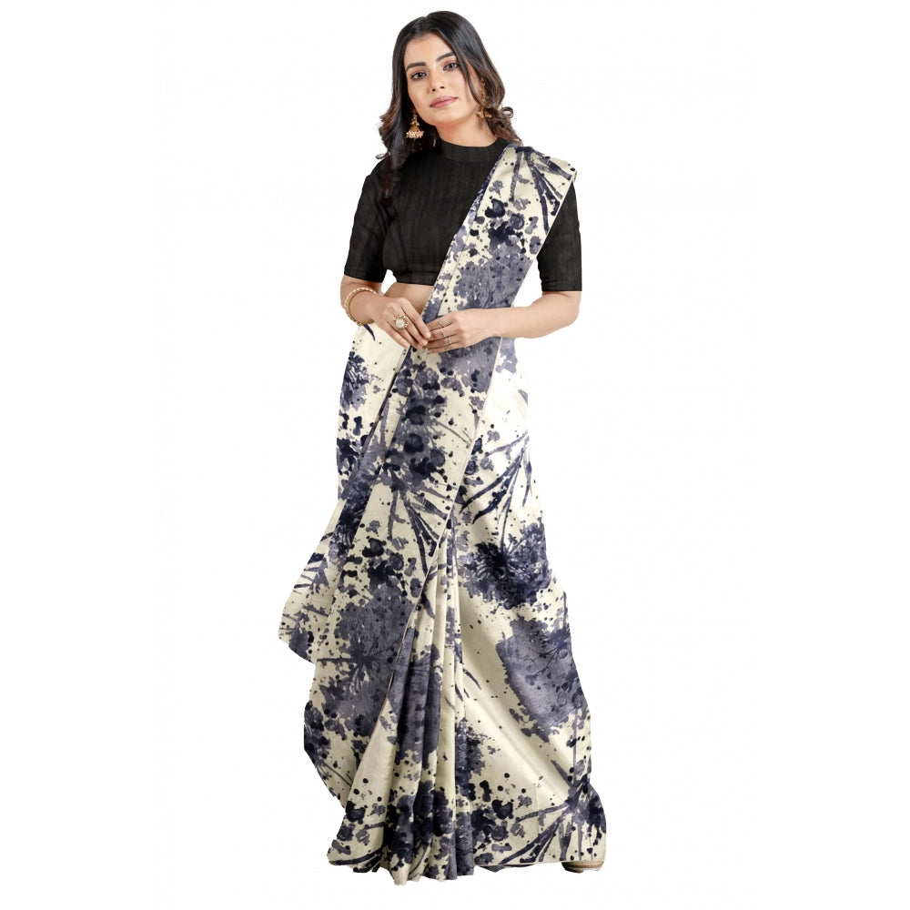 Women's Joya Silk Saree — Black