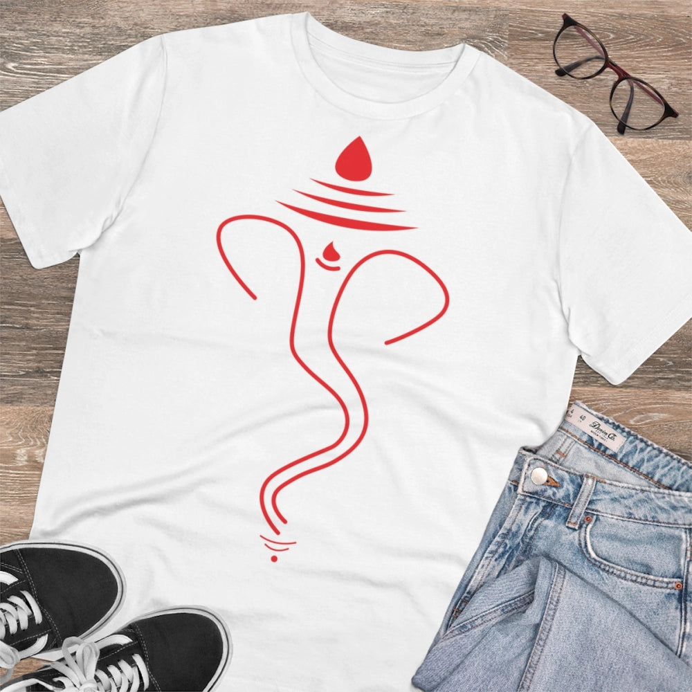 Men's PC Cotton Ganesh Printed T-Shirt · 75_L