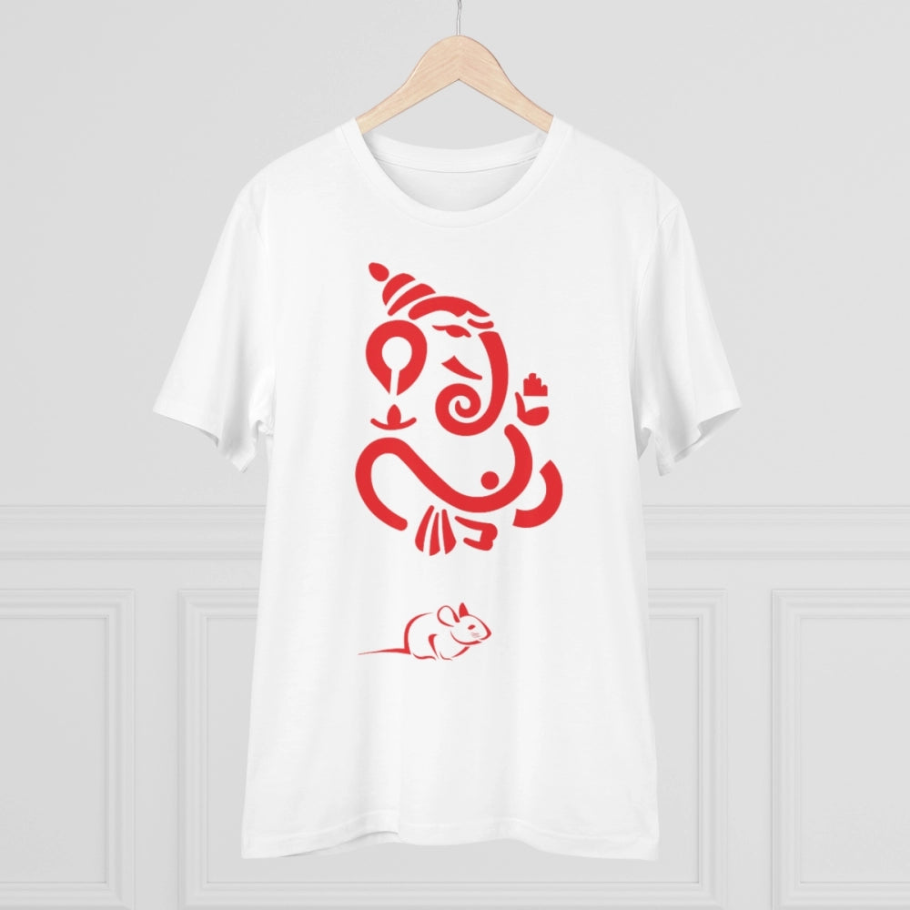 Men's PC Cotton Ganesh Printed T-Shirt · 73_L
