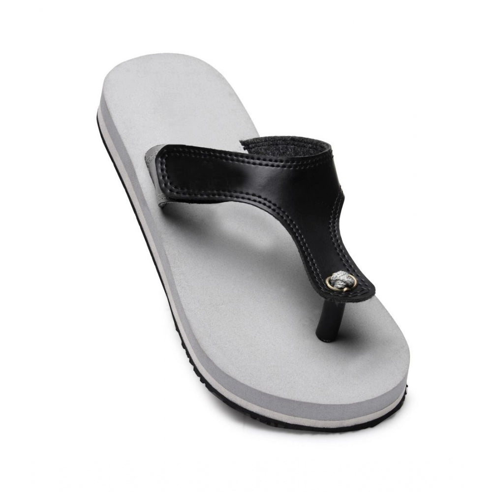Unisex Rubber Lightweight T- Slippers — Grey