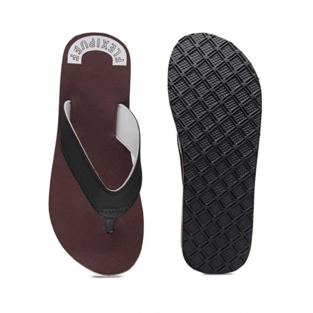 Unisex Rubber Men's Slippers For Ultimate Comfort — Maroon