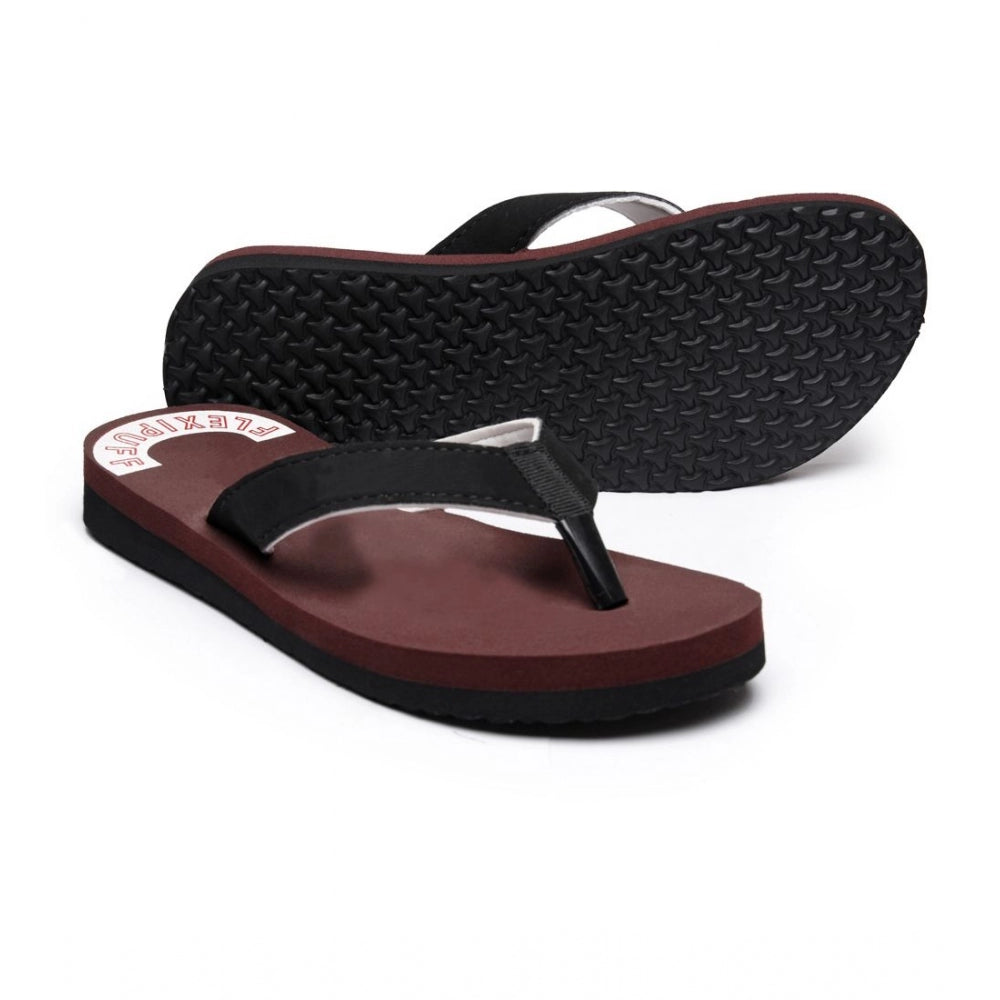 Unisex Rubber Orthopedic Doctor Slipper And Flip Flops — Maroon