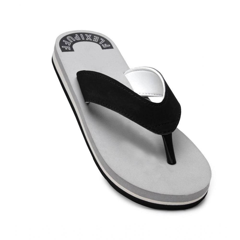 Unisex Rubber Men's Slippers For Ultimate Comfort — Grey