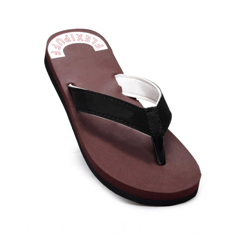 Unisex Rubber Orthopedic Doctor Slipper And Flip Flops — Maroon