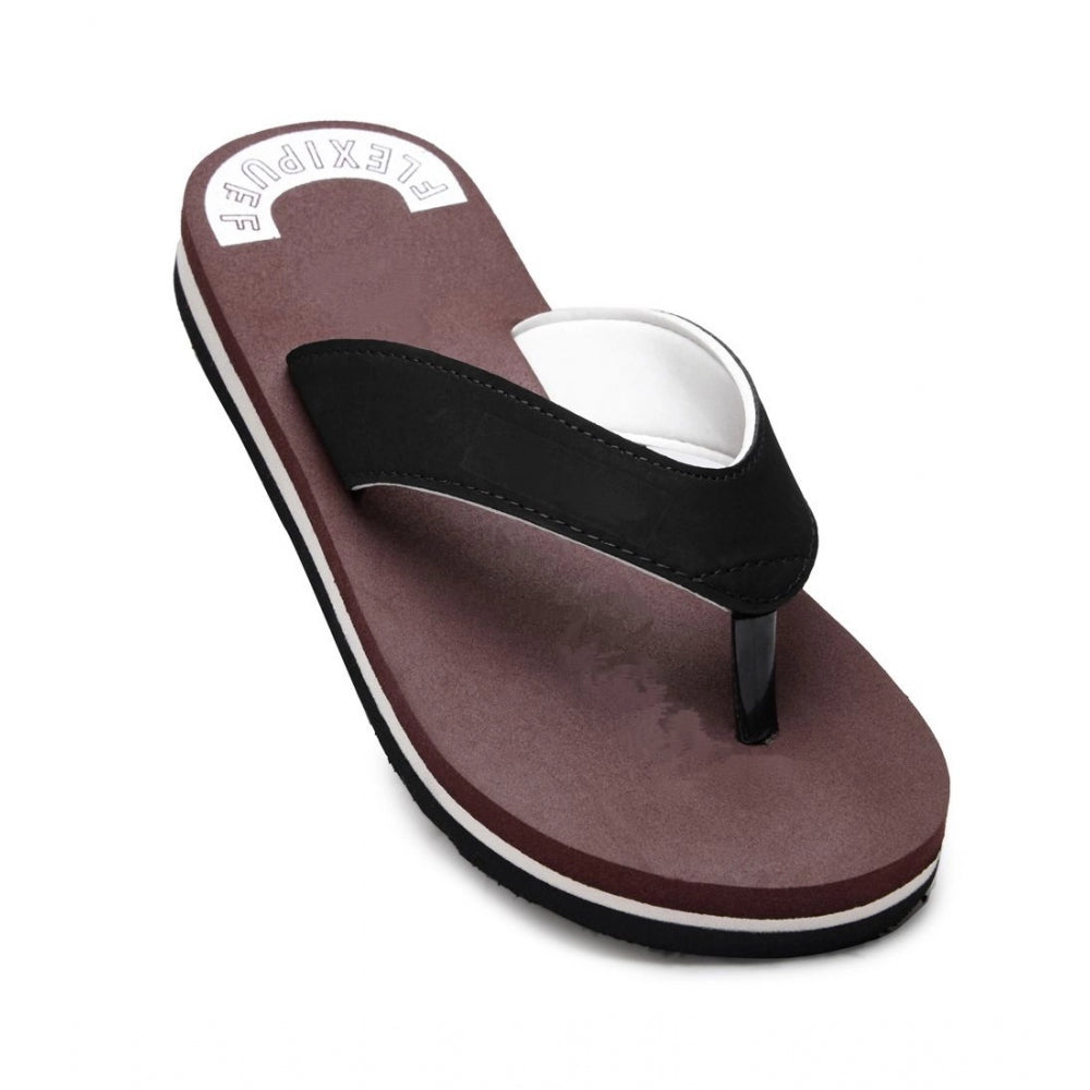 Unisex Rubber Men's Slippers For Ultimate Comfort — Maroon