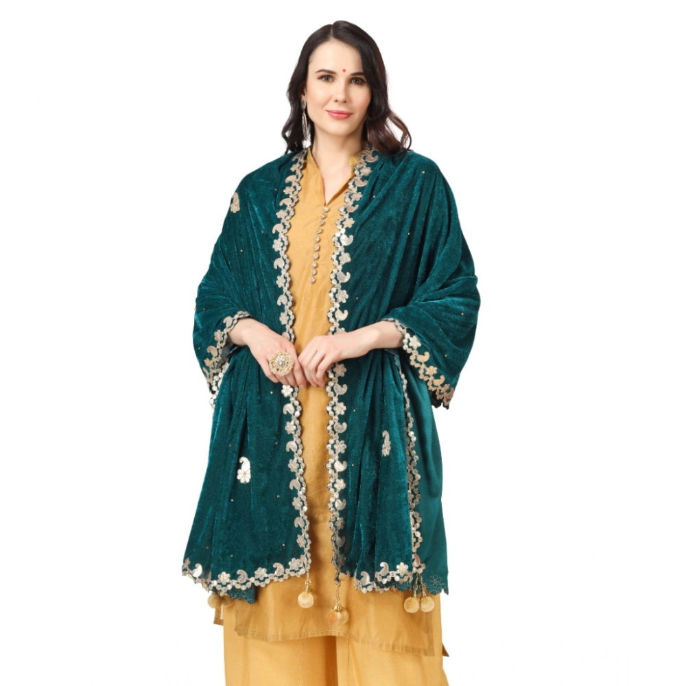 Women's Velvet Gotta Patti Dupatta · 0747