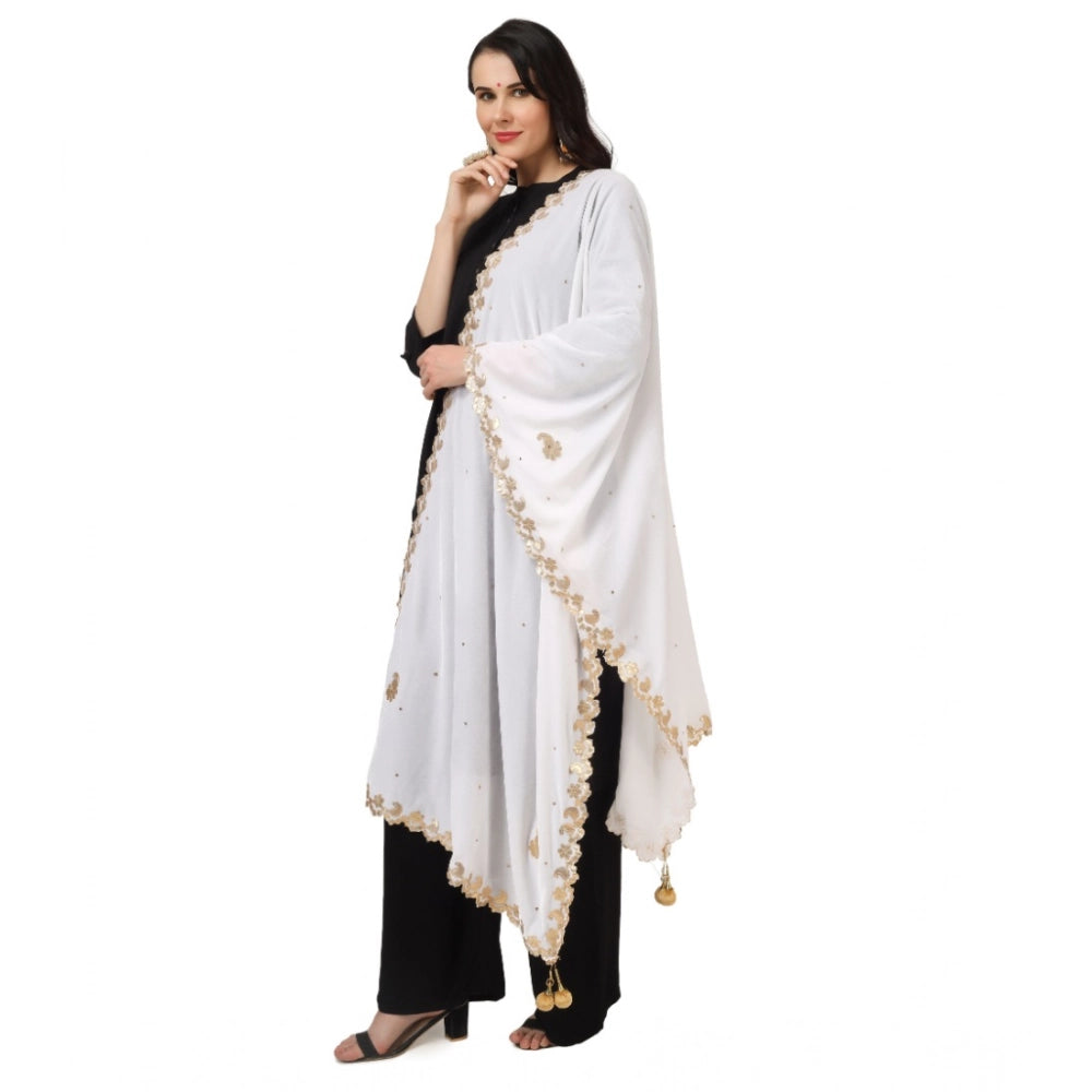 Women's Velvet Gotta Patti Dupatta · 0745